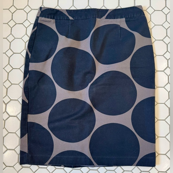 Boden Black and Taupe Circle Pencil Skirt - Picture 1 of 5